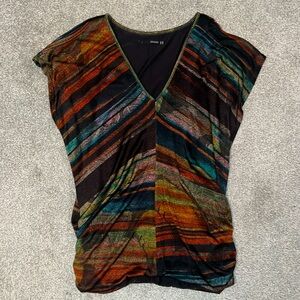 Gorgeous dressy colorful metallic tunic/top by Australian brand size AU 8/US S